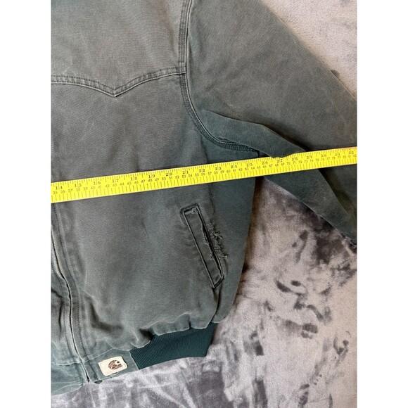 Vintage Carhartt Santa Fe J14 Olive Green Faded Distress Corduroy Collard XL - Picture 5 of 8
